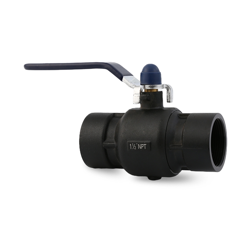 SKOV-1021  black anodized 1/2-2 inch Aluminium ball valve with long handle