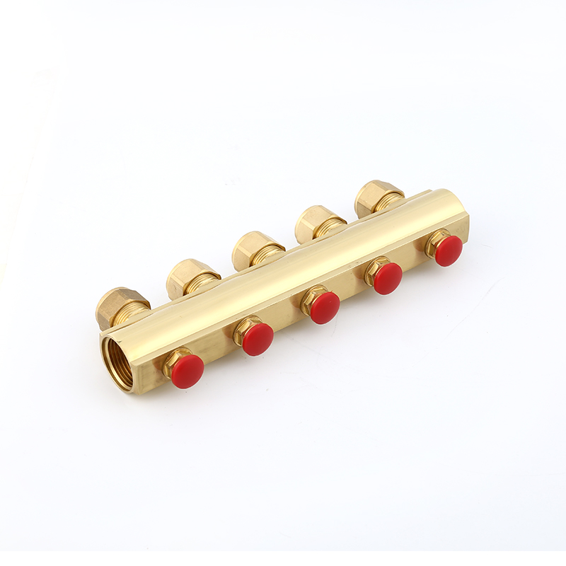  SKOV-5006A+5006B brass Floor Heating Manifolds for floor heating system usage 2-8way