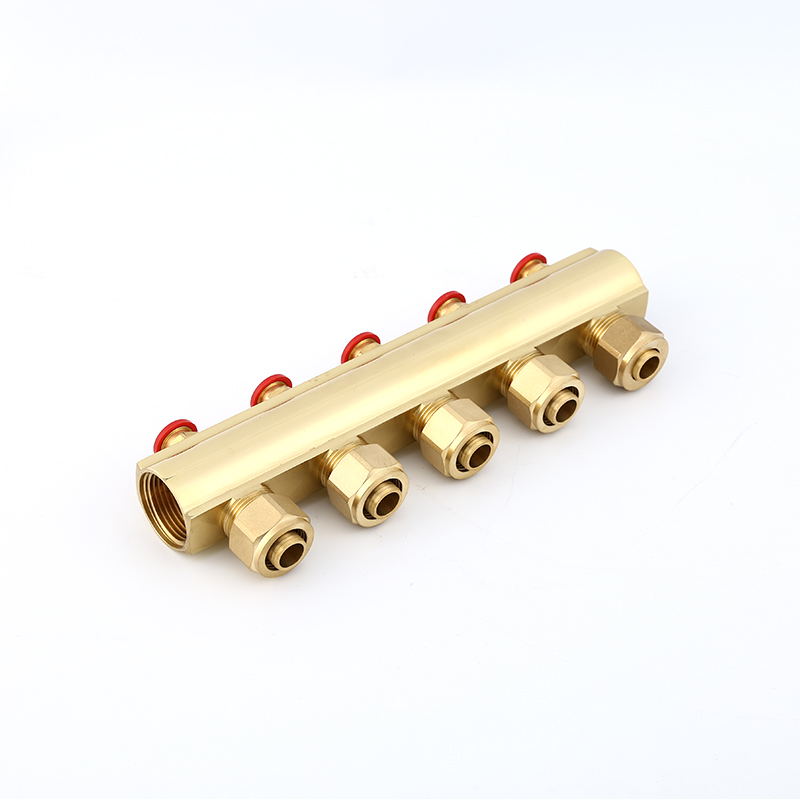  SKOV-5006A+5006B brass Floor Heating Manifolds for floor heating system usage 2-8way