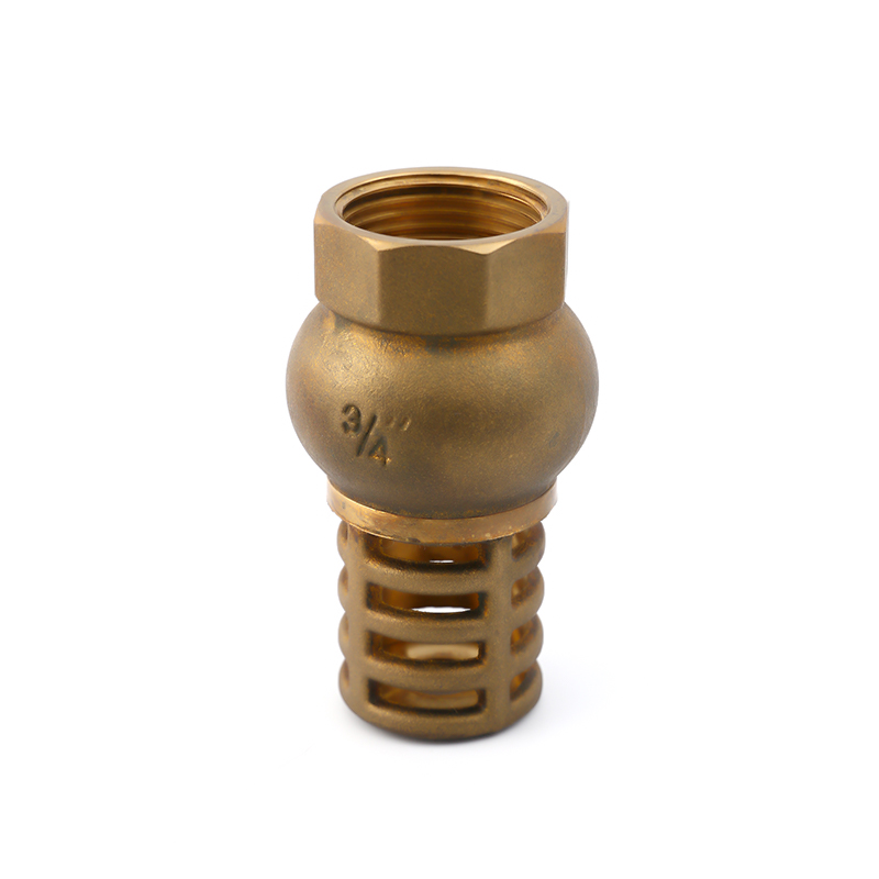  SKOV-4006 brass filter spring vertical brass water pump foot valve