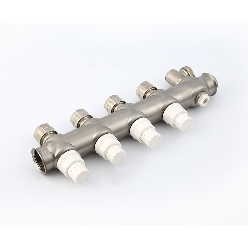  SKOV-5003A+5003B 304 Stainless Steel Floor Heating Manifolds for floor heating system usage 2-8way